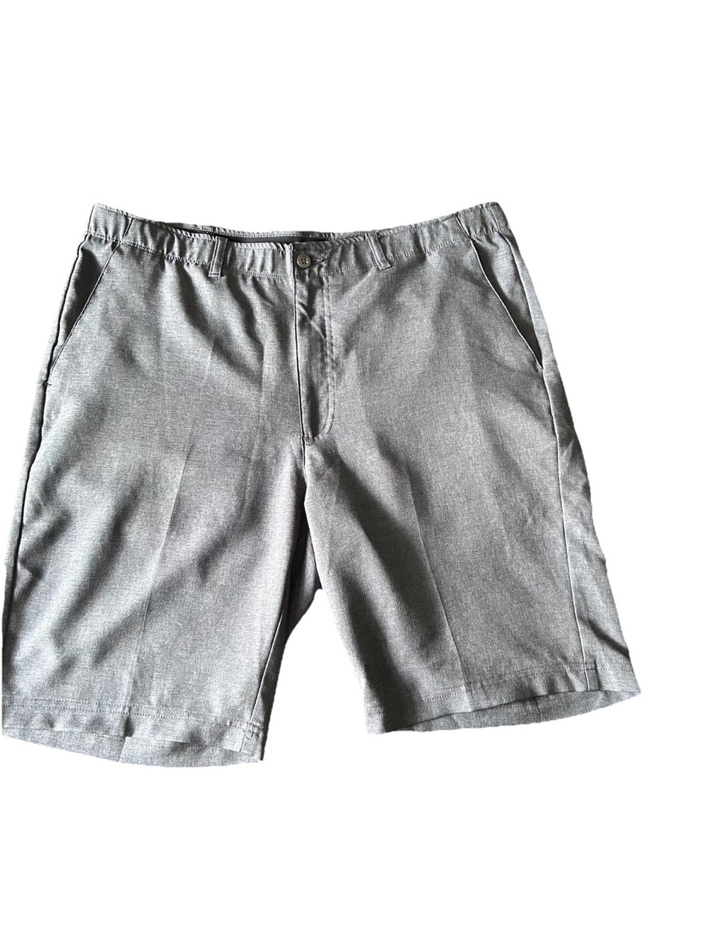 Pebble Beach Men's Gray Flat-Front Shorts